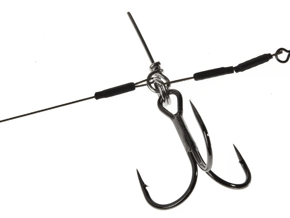 Оснастка стал. Lucky John STINGER SSW 1х7 3,5+8,0cm, оснащ. тройником №01/0 1шт.