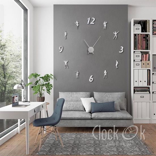 Настенные 3D часы Fitness