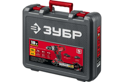 Дрель-шуруповерт ЗУБР 18 В, 2 АКБ, 2 Ач, в кейсе ДШЛ-185-22
