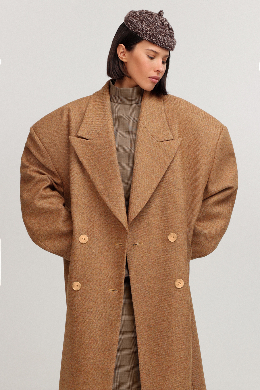 Пальто-пиджак макси