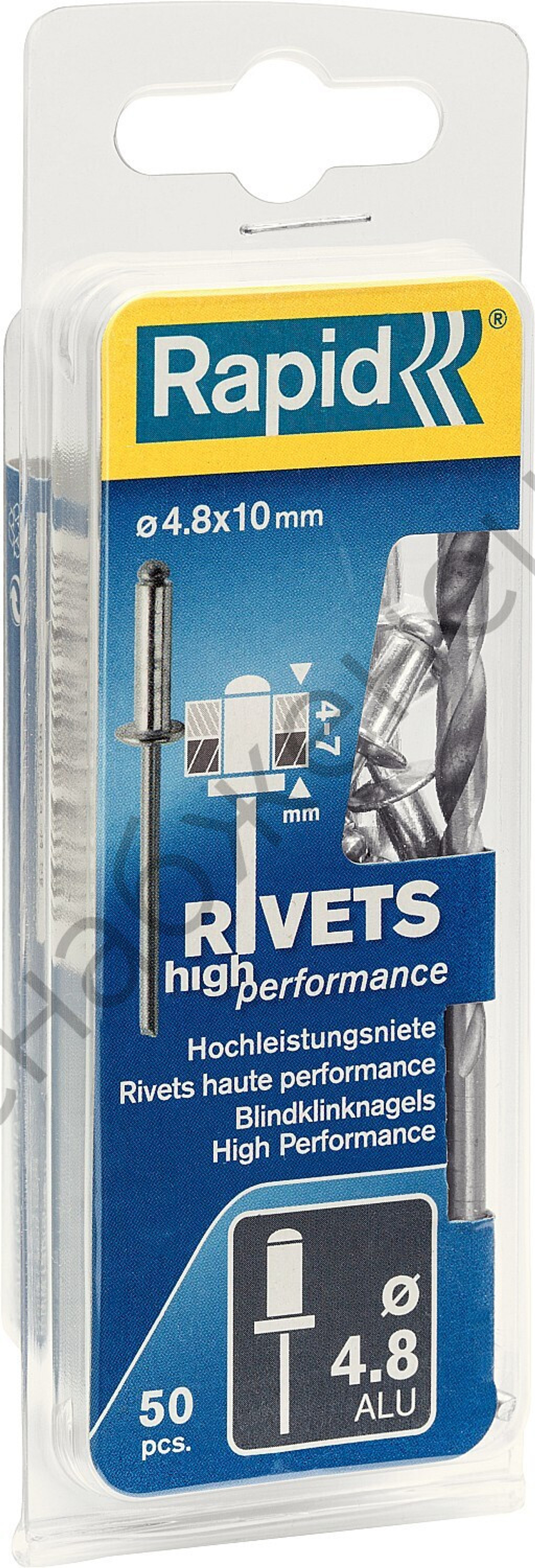 RAPID 4.8х10 мм, 50 шт, Алюминиевая заклепка (5000387)