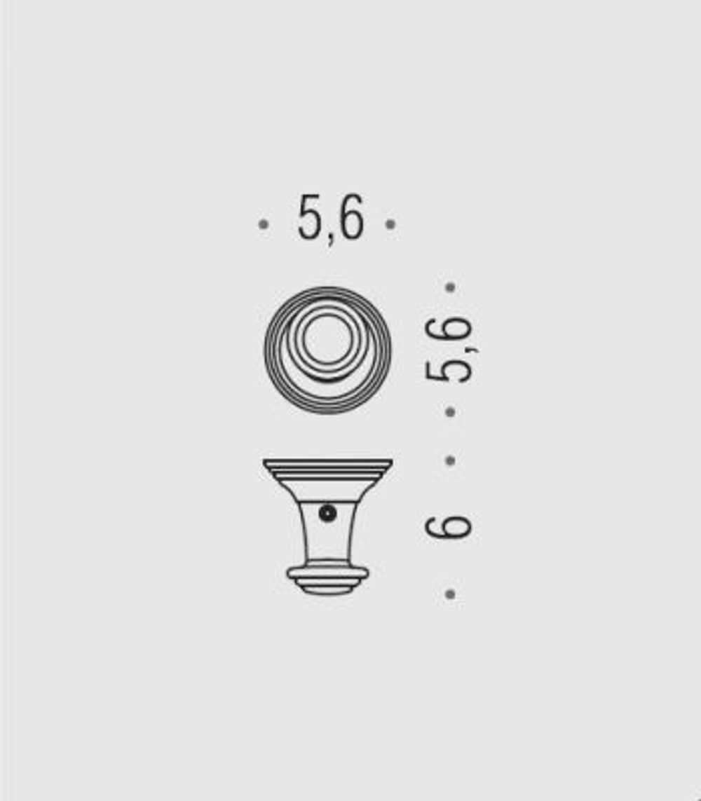 Крючок  большой Colombo Hermitage LC87 хром