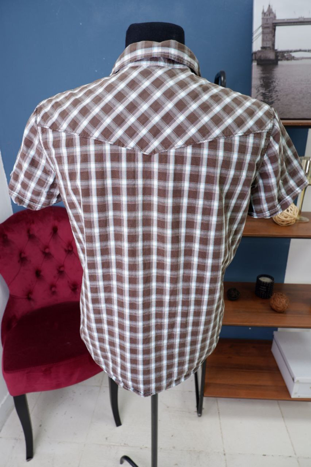 Рубашка H&M из хлопка 46 размер