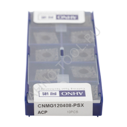 Пластина твердосплавная ISO CNMG120408-PSX ACP20E AHNO по стали, получистовая
