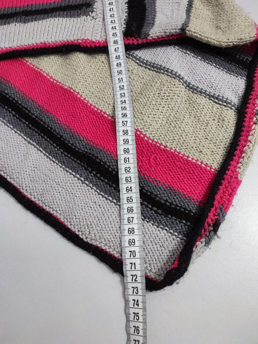 Пончо в полоску стильное единого размера