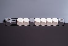 Игровой стол - футбол "NineStar Iron Pro ITSF Grey" (144х75,5х90)