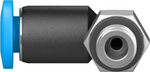 QSML-M5-4-100 Угловой штуцер с цанговым зажимом и резьбой