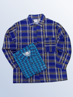 Рубашка фланелевая пижамная мужская набивка (44)