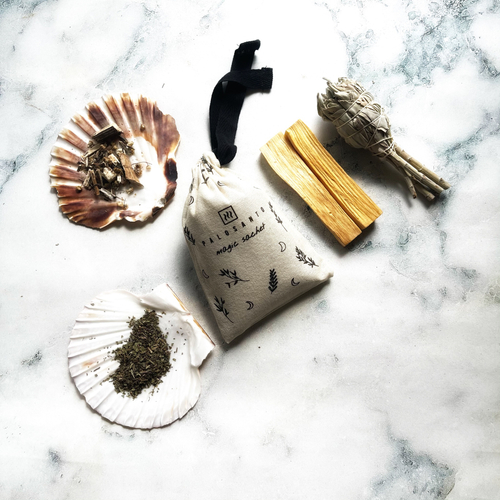 Мешочек - саше "Магическая защита" (полынь, базилик, шалфей, пало санто)