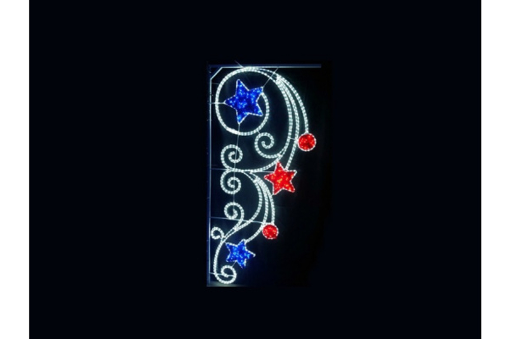GRP-629    MOTIF 200х90см (5шт/кор) White/Blue/Red