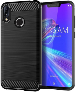 Чехол для Asus ZenFone Max M2 цвет Black (черный), серия Carbon от Caseport