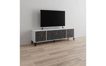 Тумба-ТВ ПАРУС-10 белый / мальта грей