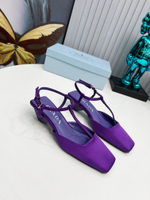 Prada Satin Slingback Pumps