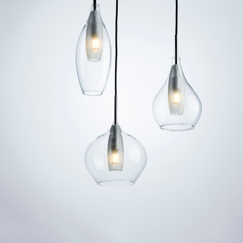 803051 Подвес PENTOLA 3х25W G9 ХРОМ/ПРОЗРАЧНЫЙ