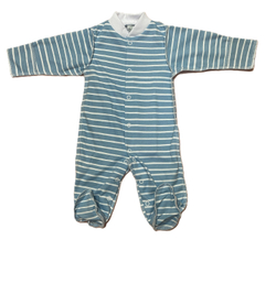 Комбинезон №1 с закрытой ножкой на кнопках из интерлока (100% хлопок) с антицарапками и швами наружу на рост 56 см