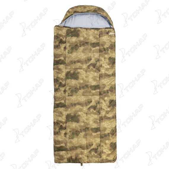 Спальный мешок TRAVEL EXTREME WIDE 300 (220х90) Stratex, КМФ Мох (N-SB-S300-220x90-M) NISUS