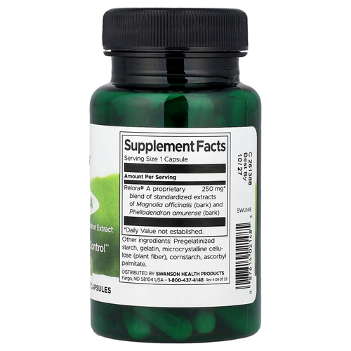 Swanson, Relora®, 250 мг, 90 капсул
