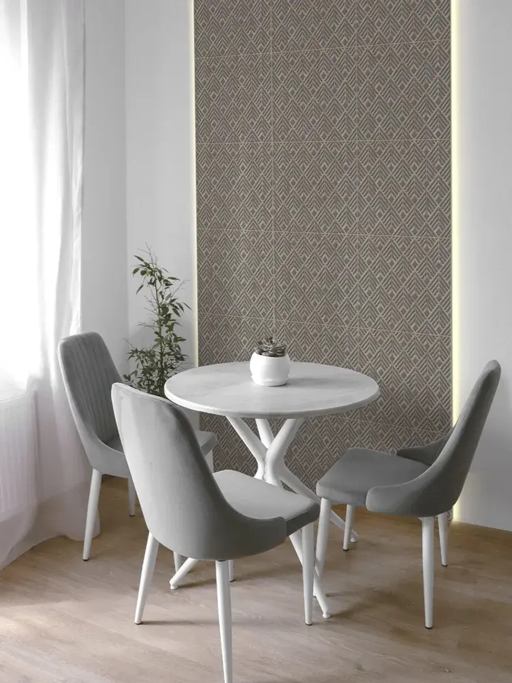 Декоративная стеновая панель ПВХ Туринг 482х482 мм