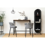 Стул полубарный Bergenson Bjorn Haugen, темно-серый/светло-серый