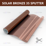 Пленка солнцезащитная зеркальная спаттерная SOLAR BRONZE 35 LUXTON, на отрез
