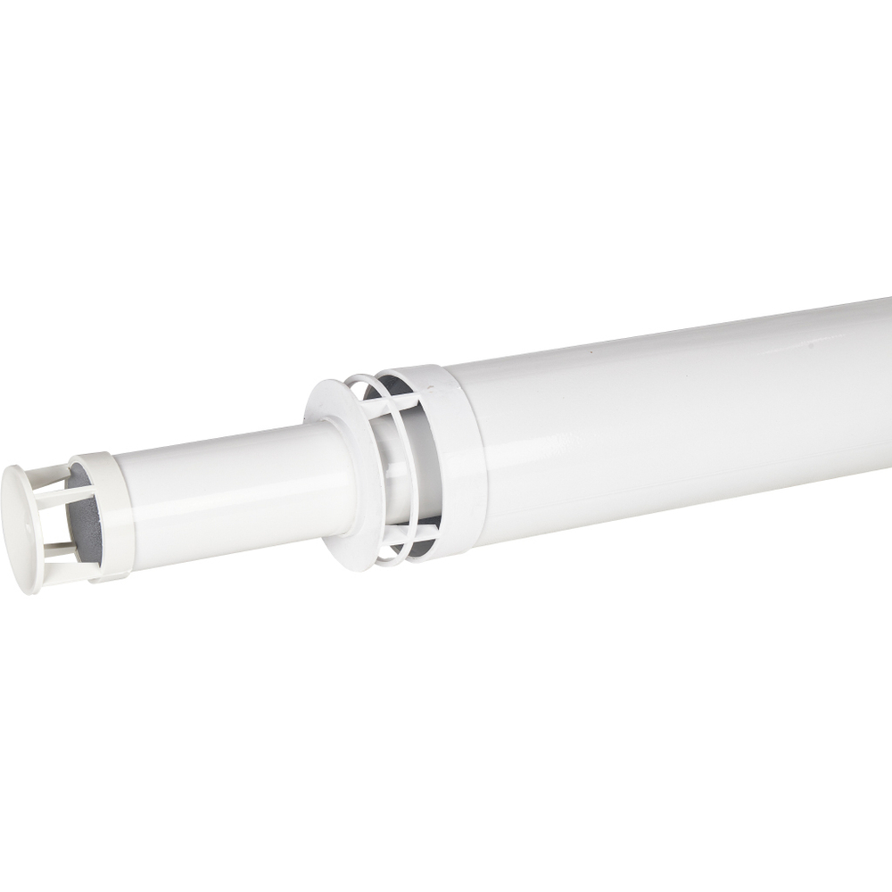 ROMMER Комплект дымохода АНТИЛЕД 60/100 - 1000мм (Bosch, Buderus, Navien S/C/E, Baxi ECO Nova/Classic, Baltur, Fondital) в комплекте фланец