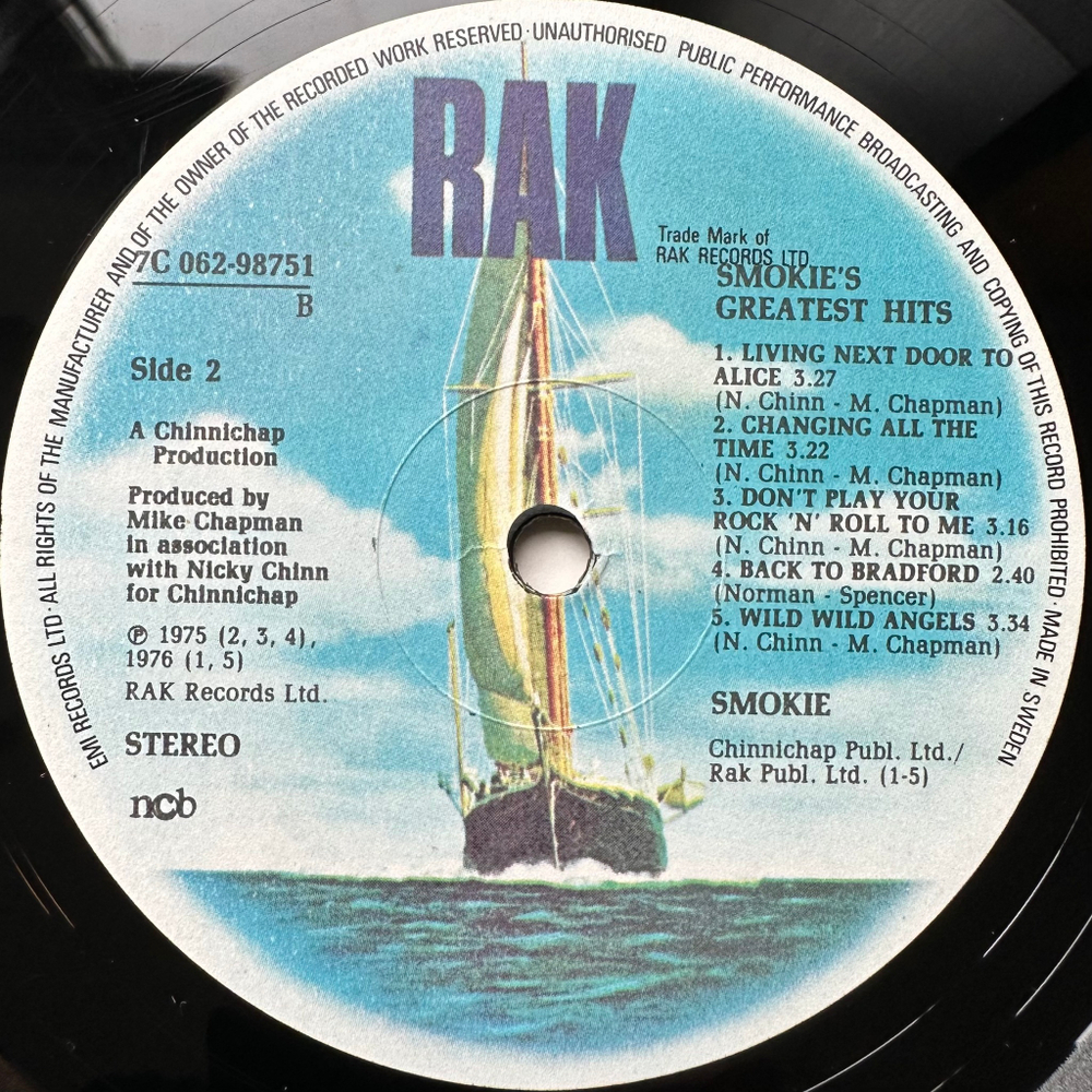 Smokie - Greatest hits (Швеция 1977г.)