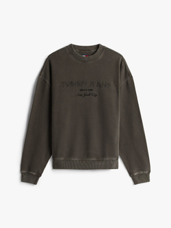 Свитшот Tommy Jeans Garment-Dyed Washed Black