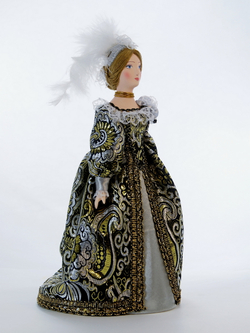 Кукла коллекционная Дама в придворном платье.