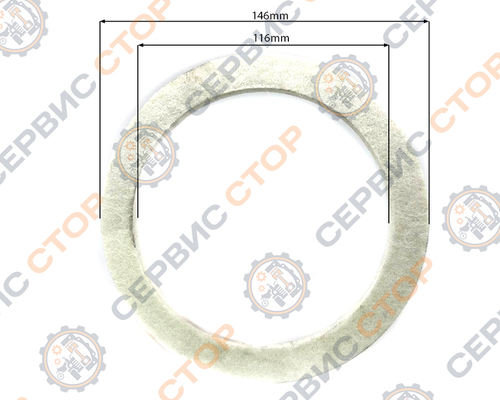 Прокладка войлочная корпуса переднего моста Синтай 224
