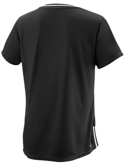 Женская теннисная футболка Wilson W Team II V-Neck - black
