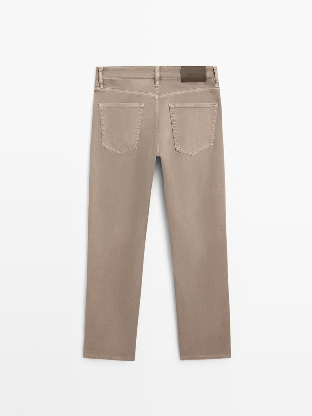 Massimo Dutti Джинсы зауженного кроя, норка