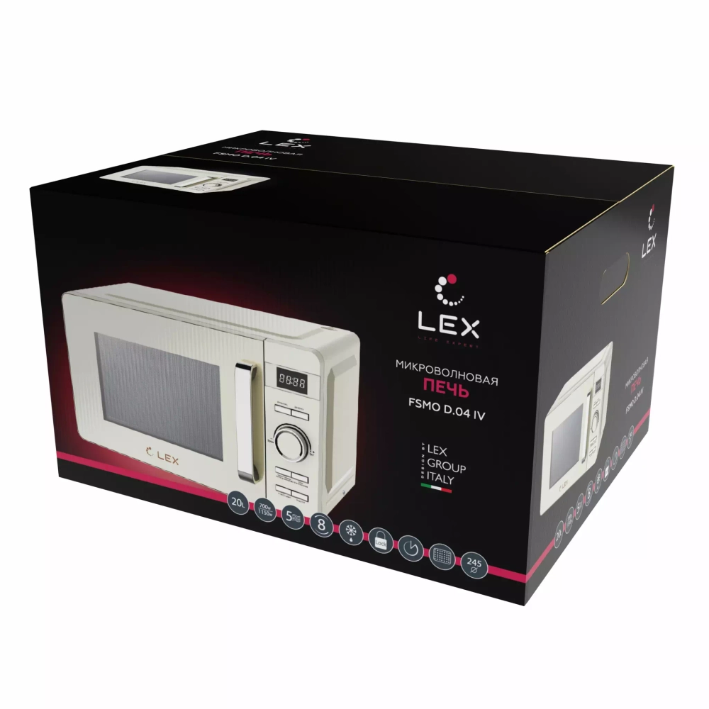 Отдельностоящая микроволновая печь LEX FSMO D.04 IV