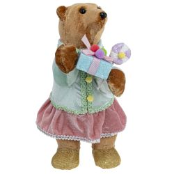 GAEM Украшение новогоднее "Медвежонок", L12 W17 H30 см, 2в.