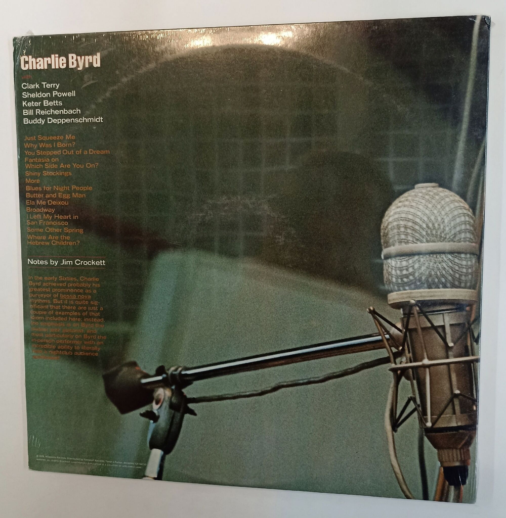 Винтажная виниловая пластинка LP Charlie Byrd In Greenwich Village 2LP (USA 1978) (Sealed)