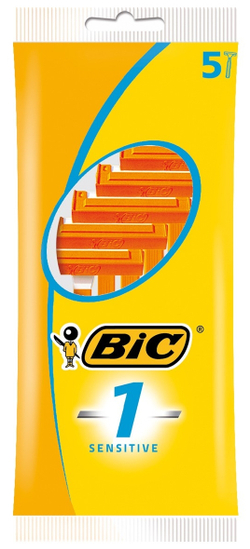 Bic одноразовые станки Bic-1 Sensitive 5 шт Orange