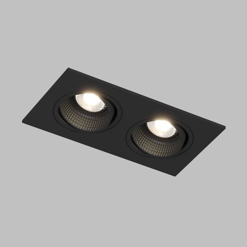 DK3072-BK Встраиваемый светильник, IP 20, 10 Вт, GU5.3, LED, черный/черный, пластик