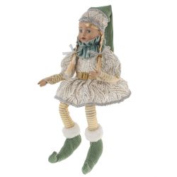 GAEM Игрушка набивная "Эльф" (муз, движ), L15 W11 H43 см (полка 23 см.)