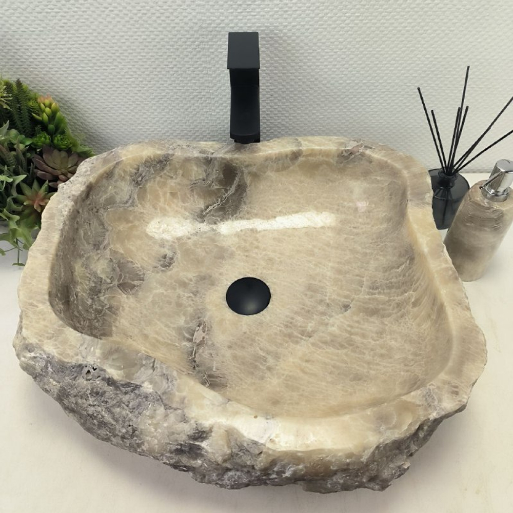Раковина из оникса Erozy Grey EO-62539 55*49*16 0094