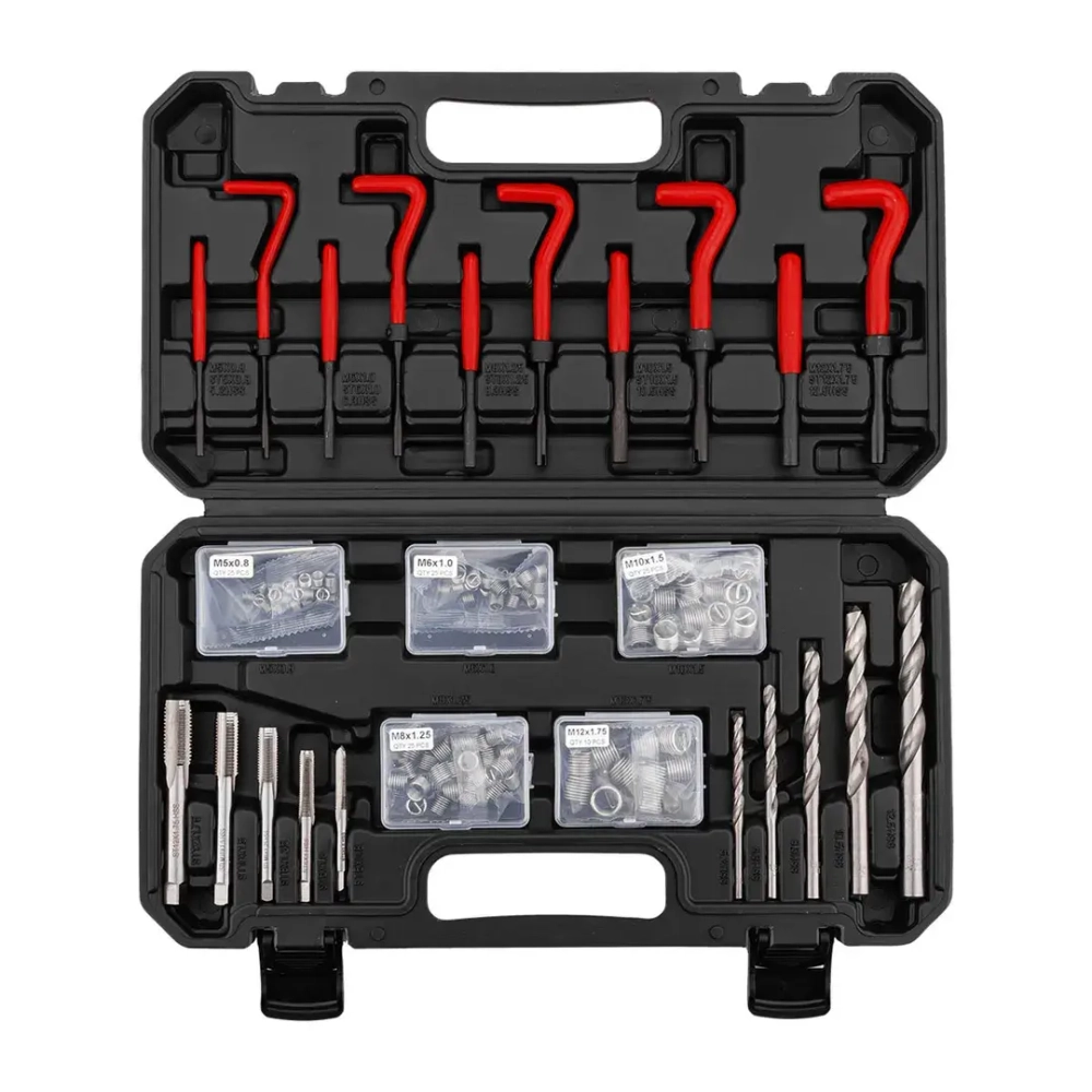 Набор приспособлений и футорок для восстановления резьбы 131пр. PATRON P-9131U1