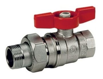 Кран шаровой Giacomini R859 3/4" НР/ВР американка полнопроходной ручка-бабочка