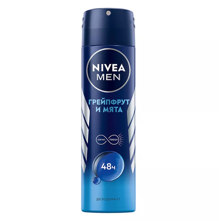 Nivea Men дезодорант-антиперспирант Грейпфрут и мята, 150 мл.