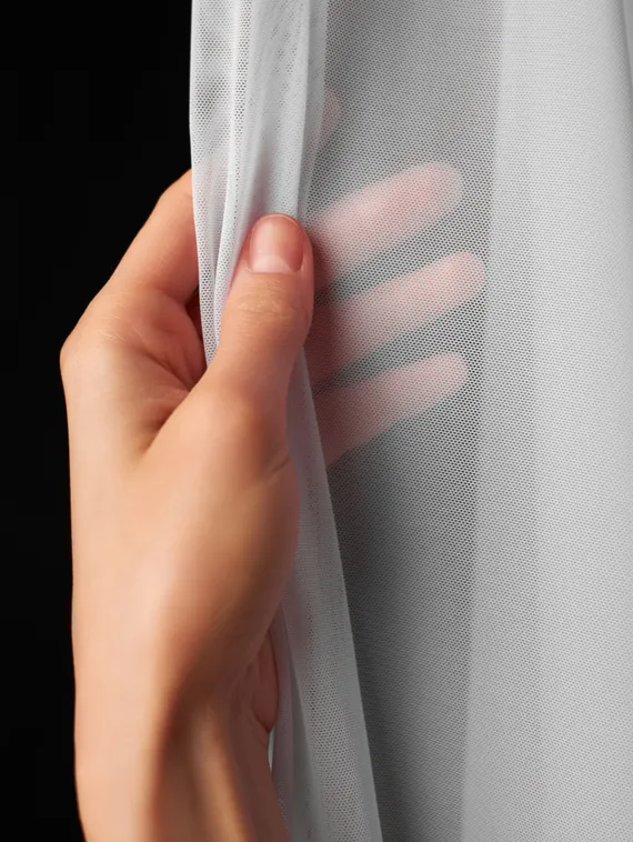 Сетка эластичная Lauma, арт.556, белый 001