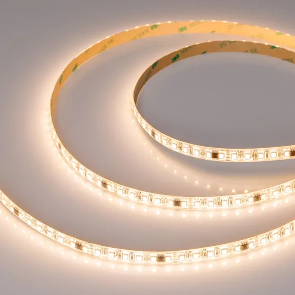 Светодиодная лента герметичная SPI-SE-A120-10mm 24V Warm2700-PX6-BPT (11 W/m, IP65, 2835, 5m) (Arlight, бегущий огонь) 049442