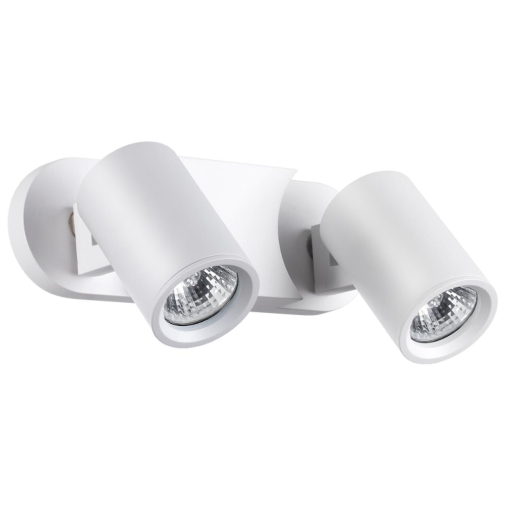 370651 OVER NT19 124 белый Настенный светильник IP20 GU10 2*50W 220V GUSTO