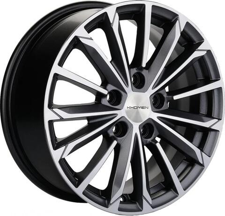 Khomen 1611 6.5x16 5x108 ET 50 Dia 63.4 (BFP)