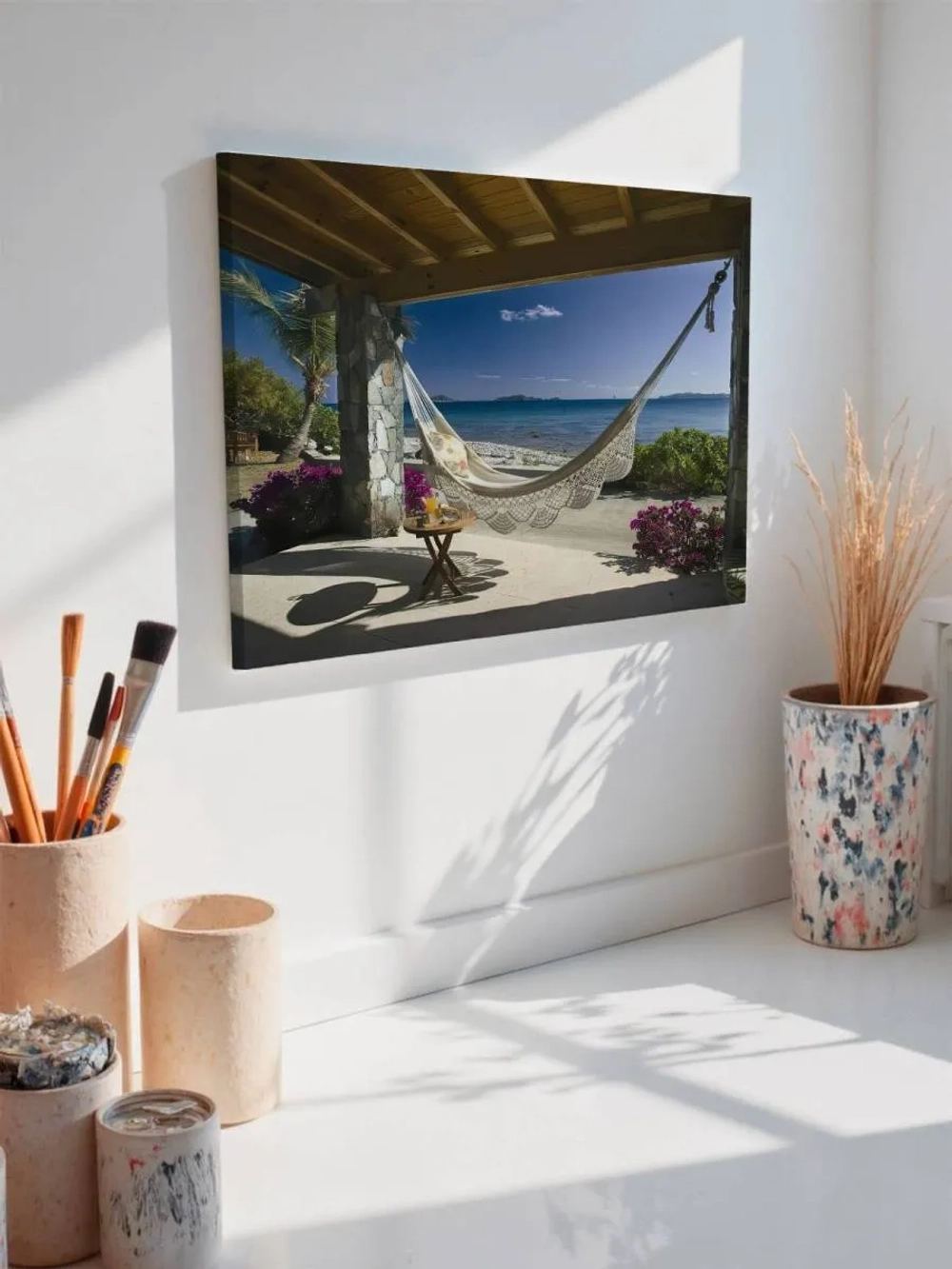 Картина на стену 40 X 50 Гамак у моря