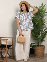 Блуза Флорал (серая) Б15584-20М LT Collection