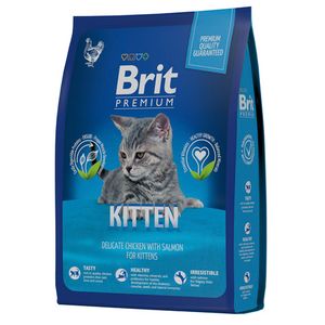 Сухой корм Brit Premium Cat Kitten с курицей и лососем для котят