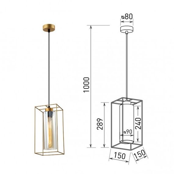 Подвесной светильник Rivoli Luna 5148-210 Б0055488