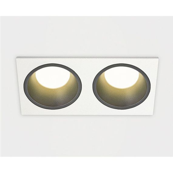 Встраиваемый светильник Italline IT08-8013 black 3000K 2 шт + IT08-8015 white